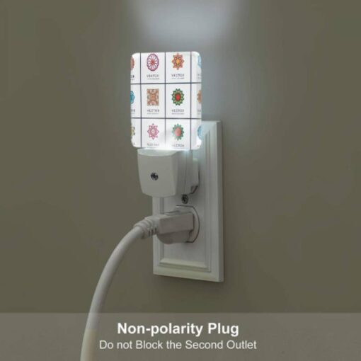 Night Light Set Of 2, A Collection Of Different Colored Geometric Shapes. -Acrylic Night Light Shop 91d3f49fdacc804442c016f800029cf8eb960148