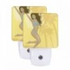Night Light Set Of 2, A Woman Wearing A Blue Bikini Is Jumping In The Air.