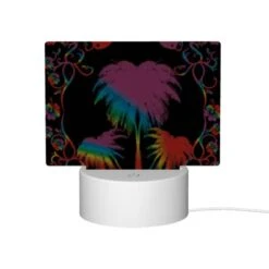 Rectangular Acrylic Night Light, A Colorful Image Of A Palm Tree With A Rainbow Background. 9 Rectangular Acrylic Night Light, A Colorful Image Of A Palm Tree With A Rainbow Background. -Acrylic Night Light Shop 9222973ae30ec66050e5b615a0f02de9b477c333