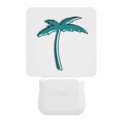 Night Light, A Blue And White Palm Tree On A White Background. -Acrylic Night Light Shop 9229a67b875f42b6a01f7955a5543a21ffe5ad08