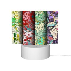 Rectangular Acrylic Night Light, Four Different Colored Papers With Designs On Them. -Acrylic Night Light Shop 92d6499f91ba7470a04d5c63a516af69c0b05588