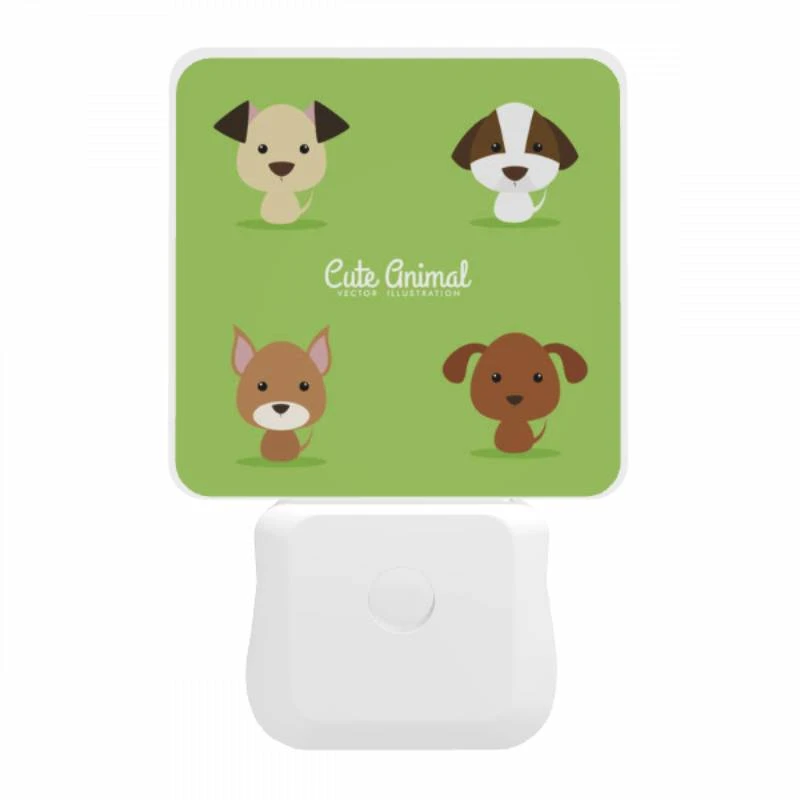 Night Light, Four different colored dogs are shown in a row. Night Light, Four Different Colored Dogs Are Shown In A Row. -Acrylic Night Light Shop 92dc99d8e705744cd62845bb755f3c47e2319791