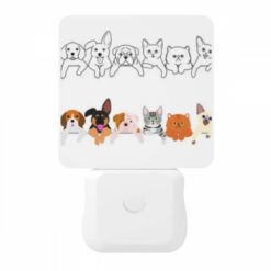 Night Light, A Row Of Different Colored Dogs And Cats. -Acrylic Night Light Shop 9322e21a83e066dbcf92b7060da6551c00831bcf