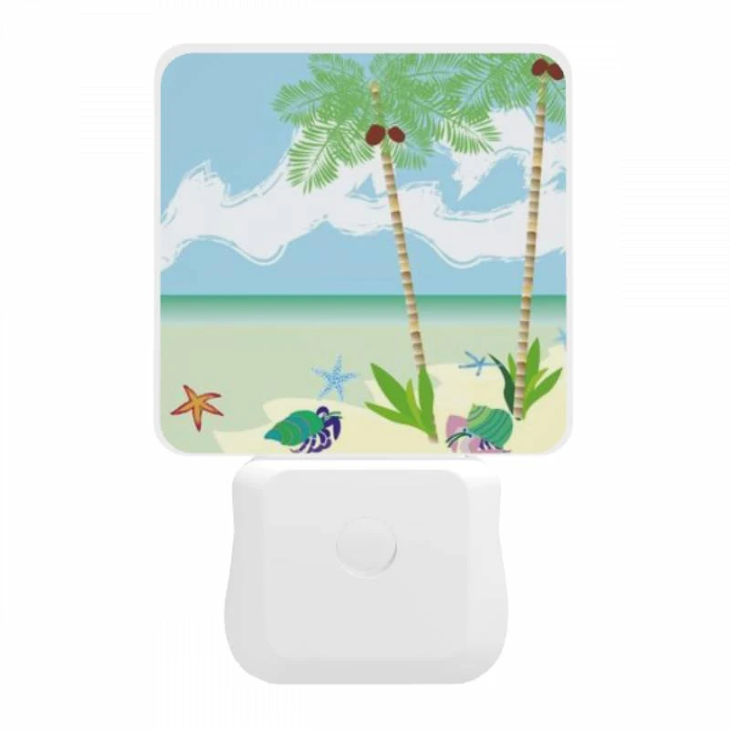 Night Light, A painting of a beach with palm trees and a crab. Night Light, A Painting Of A Beach With Palm Trees And A Crab. -Acrylic Night Light Shop 9439b5013e5848fca672c3e40cea429daf5c85d3