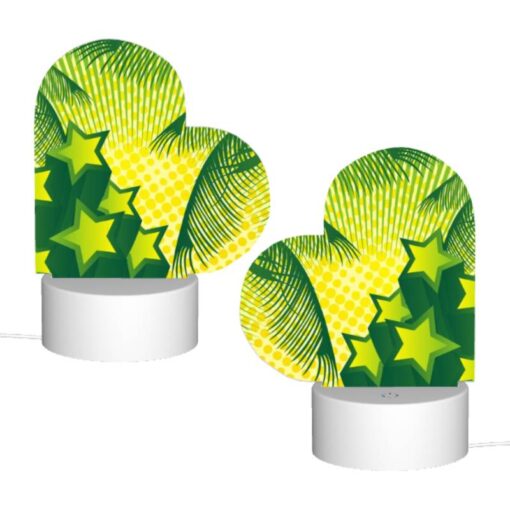 Love Acrylic Night Light, A Green Star Is Surrounded By Other Green Stars. -Acrylic Night Light Shop 94413f110317427150326d8ff5942a1335928b4c