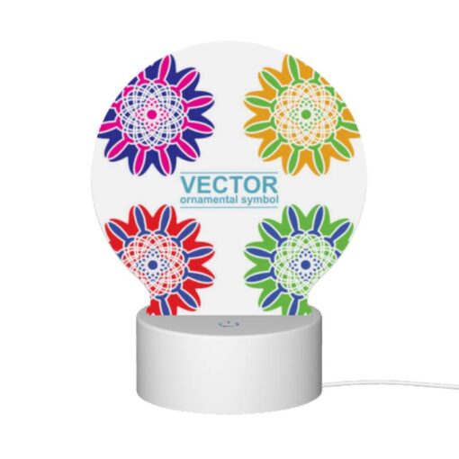Round Acrylic Night Light, A Set Of Six Colorful Flower Designs. -Acrylic Night Light Shop 952deb1c9cf0a5dbe0216f8e271f2c67c6c7e036