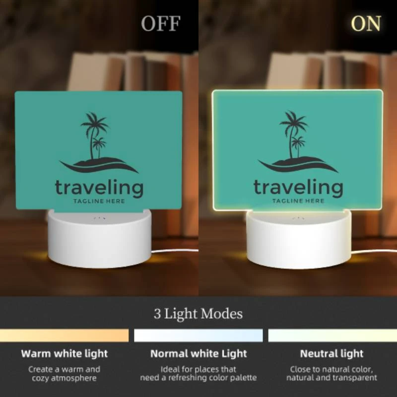 Rectangular Acrylic Night Light, A logo for a traveling company. Rectangular Acrylic Night Light, A Logo For A Traveling Company. -Acrylic Night Light Shop 95791a7f54482a1143cb710c624d335b3e72bc75