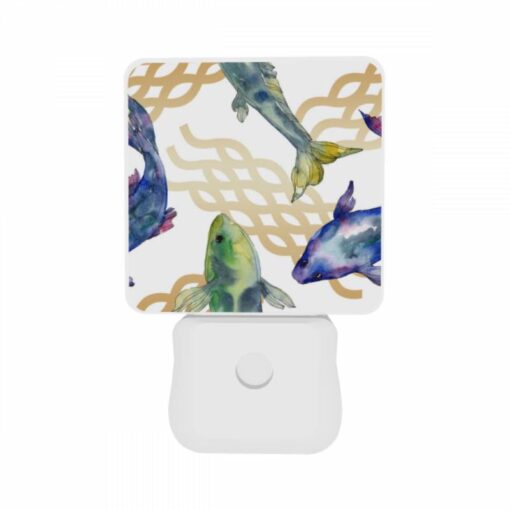 Night Light Set Of 2, A Group Of Fish Swimming In The Water. -Acrylic Night Light Shop 9614eecaac0f18729c1223fe1e62960993101505