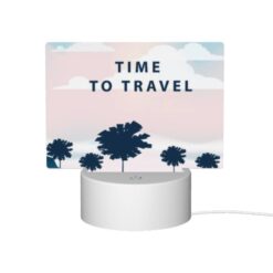 Rectangular Acrylic Night Light, A Boat With A Red Roof Is Traveling On The Water. -Acrylic Night Light Shop 961880edc02998c4a635a802890e7881507e0b4f