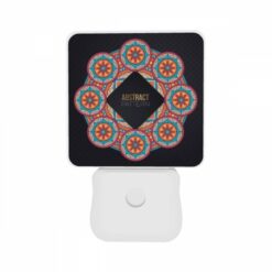 Night Light Set Of 2, A Colorful Abstract Pattern Is Displayed In A Circle. -Acrylic Night Light Shop 9622c7dcc04704605f6208c884ac9adb4a80b1dc