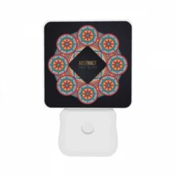 Night Light Set Of 2, A Colorful Abstract Pattern Is Displayed In A Circle. 8 Night Light Set Of 2, A Colorful Abstract Pattern Is Displayed In A Circle. -Acrylic Night Light Shop 9622c7dcc04704605f6208c884ac9adb4a80b1dc