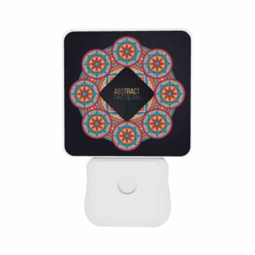 Night Light Set Of 2, A Colorful Abstract Pattern Is Displayed In A Circle. -Acrylic Night Light Shop 9622c7dcc04704605f6208c884ac9adb4a80b1dc