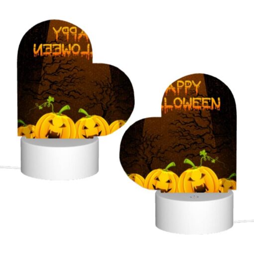 Love Acrylic Night Light, A Poster With A Pumpkin And The Words "Happy Halloween" On It. -Acrylic Night Light Shop 9679488b390b5513f4b55a71775dd2e070acedde