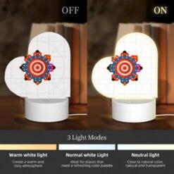 Love Acrylic Night Light, A Group Of People Are Standing Around A Circle With A Bullseye In The Middle. -Acrylic Night Light Shop 96d1ceb3609d42e312b5e974a78530e38679a8e9