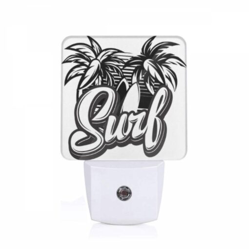 Night Light, A Logo For Surfing With A House And Palm Trees. -Acrylic Night Light Shop 96d82e808d58c3a61a51fd76864ae1fdedbb728d