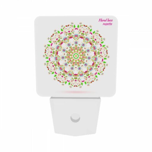 Night Light Set Of 2, A Colorful Floral Lace Design. -Acrylic Night Light Shop 96fb9e5eec3f63d140092e42a50a0725f9cab846
