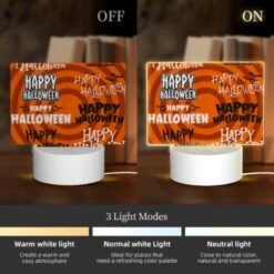 Rectangular Acrylic Night Light, A Collection Of Halloween Words On A Spiral. -Acrylic Night Light Shop 97d4245c1a41fc838b9136a515d1d20f2e15328f