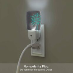 Night Light Set Of 2, A Tree With Green Leaves And Blue Butterflies. -Acrylic Night Light Shop 98a367bf89803c10faca33b3d50a2299b44fef7c
