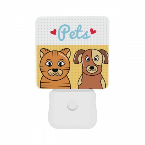 Night Light Set Of 2, Two Cartoon Animals -Acrylic Night Light Shop 98bc676b3cb71581e00de64eb4ac9076f43fe71e