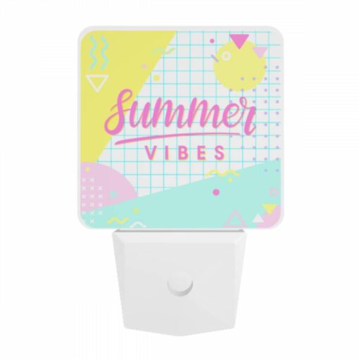 Night Light, A Colorful Graphic With The Words "Summer Vibes" Written On It. -Acrylic Night Light Shop 98c62ccacd5bdb0da928d9e7f4be249ece87e5fe