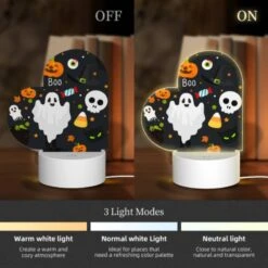 Love Acrylic Night Light, A Cartoon Of A Ghost With A Banner That Says "boo". -Acrylic Night Light Shop 9933c8ba9411f81845121822fddb98587781a210