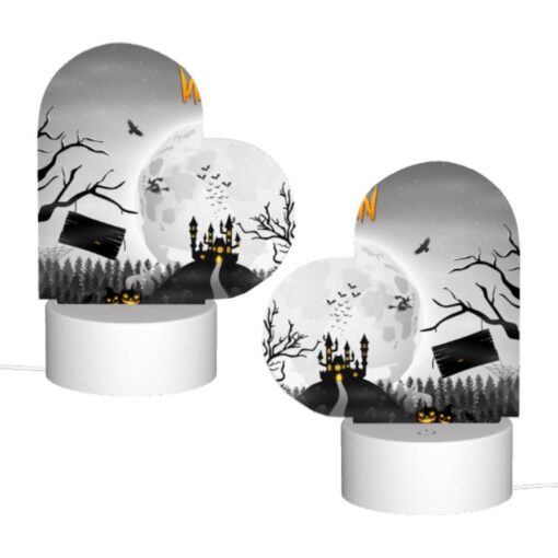 Love Acrylic Night Light, A Halloween Poster With A Haunted House And A Moon. -Acrylic Night Light Shop 9a3098654212503d3a9bc09195f91be098045d25