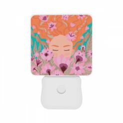 Night Light Set Of 2, A Woman With Red Hair Is Surrounded By Flowers. -Acrylic Night Light Shop 9a4bcced2d03752ddaa84866075662d5dcee8ee5