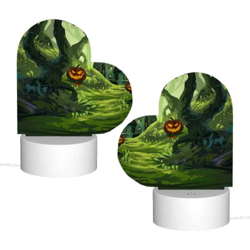 Love Acrylic Night Light, A colorful cartoon scene of a house with a pumpkin on the doorstep and a tree with a pumpkin on it. Love Acrylic Night Light, A Colorful Cartoon Scene Of A House With A Pumpkin On The Doorstep And A Tree With A Pumpkin On It. -Acrylic Night Light Shop 9a62d76be2876dd87f05f935481cc08d65da7886