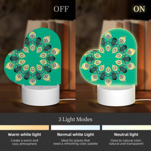 Love Acrylic Night Light, A Colorful Design With A Green Background. -Acrylic Night Light Shop 9a7d974846cf0a2cd74b000aedebc3c8bc945330