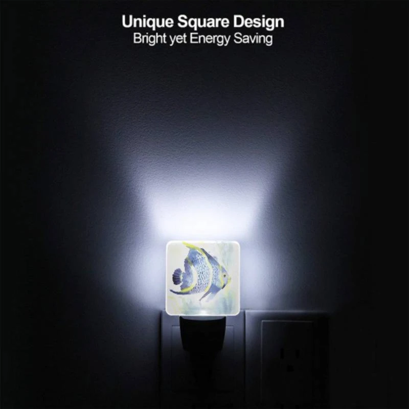 Night Light Set of 2, A blue and yellow fish with a black tail. Night Light Set Of 2, A Blue And Yellow Fish With A Black Tail. -Acrylic Night Light Shop 9a8c7cfed1a15816a5e84ed53e4d203cefb6ac9c