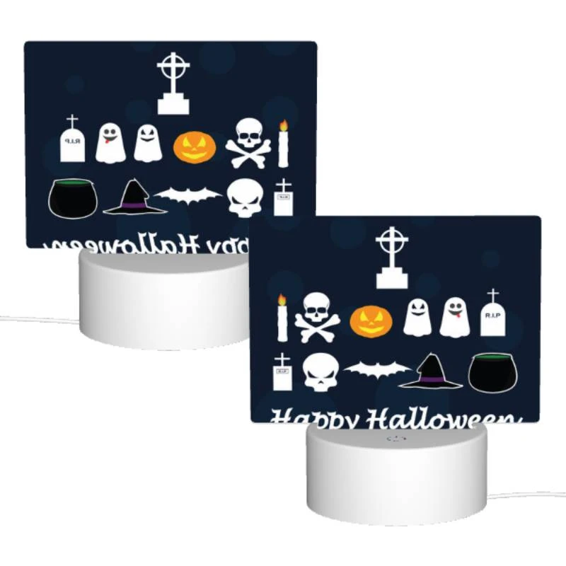 Rectangular Acrylic Night Light, A collection of Halloween symbols and decorations. Rectangular Acrylic Night Light, A Collection Of Halloween Symbols And Decorations. -Acrylic Night Light Shop 9a948ece7e1623ac40139070e5a05f59e818fe14