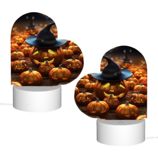 Love Acrylic Night Light, A Witch's Hat Is On Top Of A Pumpkin. -Acrylic Night Light Shop 9ac290ca6e40ecc466ea82d6e9e93fd795f23302