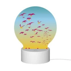 Round Acrylic Night Light, A Flock Of Colorful Birds Flying In The Sky. 8 Round Acrylic Night Light, A Flock Of Colorful Birds Flying In The Sky. -Acrylic Night Light Shop 9ae6ac5896fd87a874f56bcd1dcd5f259651ed43
