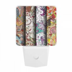 Night Light, Four Different Colored Paintings Of Swirls And Designs. -Acrylic Night Light Shop 9b0a49487a6dd62d5c8017e1698d0b0b7fd7f775