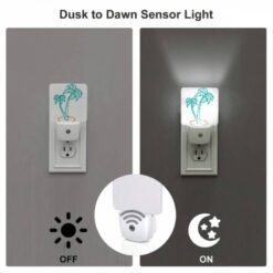Night Light Set Of 2, A Green And Blue Palm Tree With A Blue Trunk. -Acrylic Night Light Shop 9b250240b52364ad3a0868adce2d6e63b3b3117d
