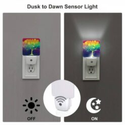 Night Light Set Of 2, A Colorful Tree With A Yellow -Acrylic Night Light Shop 9b51ea839e9643d787ecb6695ceaf73667c364d3