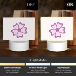 Rectangular Acrylic Night Light, A Pink Flower With Purple Petals. -Acrylic Night Light Shop 9b8398f28155a8681f8ee9b28a6325614f51b5f1