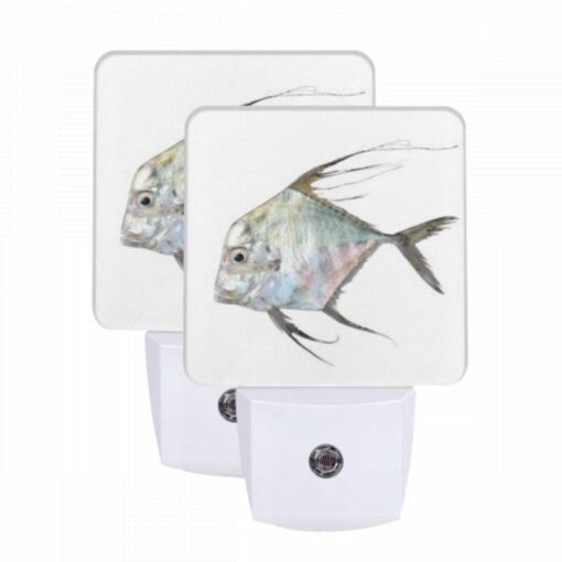 Night Light Set Of 2, A Fish With A Long Tail And A Yellow And White Body. -Acrylic Night Light Shop 9be1c03ebd91cdccfef33c86426845d866f8aea6