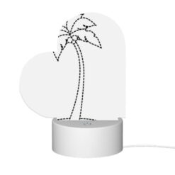 Love Acrylic Night Light, A Black And White Drawing Of A Palm Tree. -Acrylic Night Light Shop 9bf28cc40fc254d6df398c59587176544dca6f00