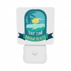 Night Light Set Of 2, A Logo For Miami Beach With A Sun And Palm Trees. -Acrylic Night Light Shop 9c0f2f409380dc7d6f20bea8fa41098c9876d1a6