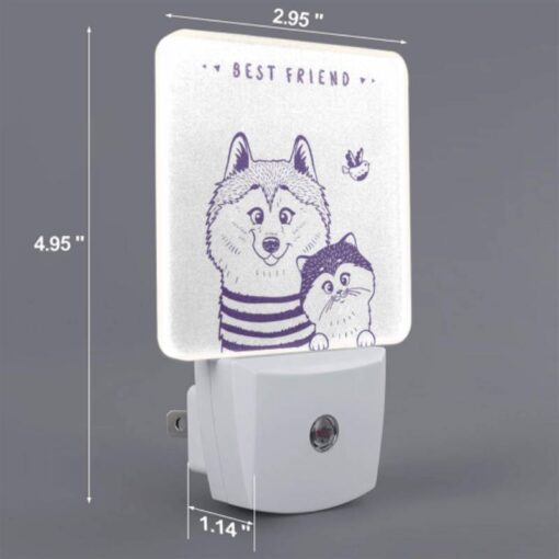 Night Light, A Cat And A Dog Are Sitting Next To Each Other. -Acrylic Night Light Shop 9c210f3ebbc0230a5562f470beaaadbefb19f447