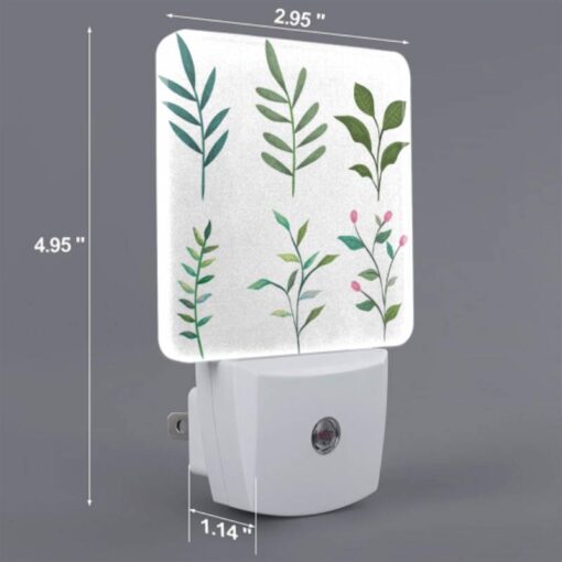 Night Light Set Of 2, Six Different Types Of Leaves Are Shown In A Row. -Acrylic Night Light Shop 9c957ebb546ef3693c9e7f26d46cc143e2749549