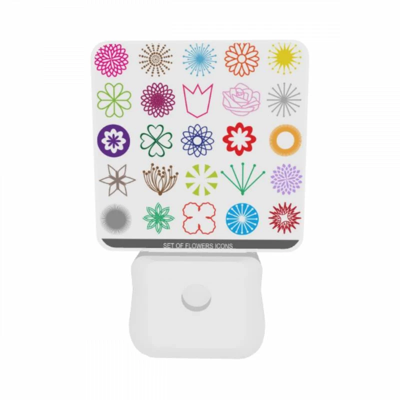 Night Light Set of 2, A collection of flower icons in various colors. Night Light Set Of 2, A Collection Of Flower Icons In Various Colors. -Acrylic Night Light Shop 9d52a9d65e3cd9dd12bac94387b56b599bfef9f4