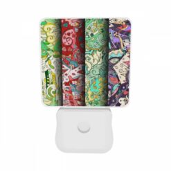 Night Light Set Of 2, Four Different Colored Papers With Designs On Them. -Acrylic Night Light Shop 9d8764708365f9f2a64861ac43495a11c08ffeb0