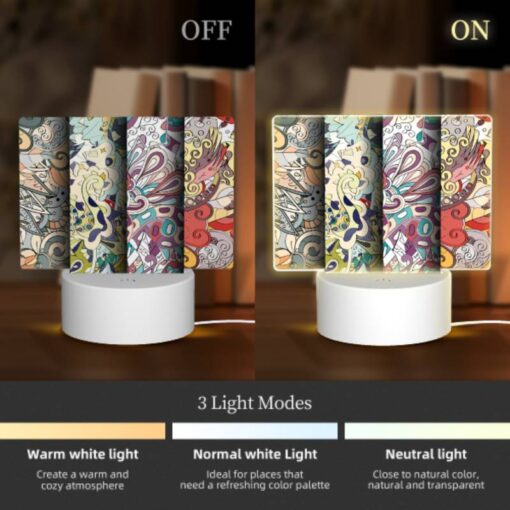 Rectangular Acrylic Night Light, Three Colorful Designs Are Displayed On A Wall. -Acrylic Night Light Shop 9f30f9ddc7d8bea164e14044d49ec57014e10bd0