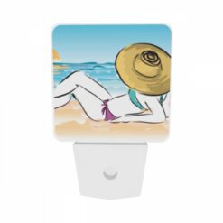 Night Light Set Of 2, A Woman Is Laying On The Beach -Acrylic Night Light Shop 9f779dd3a39342e6dfe120574fce537f89ca0d98