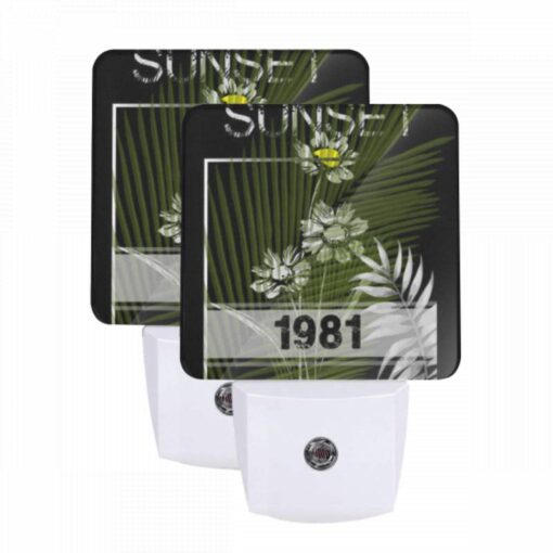 Night Light Set Of 2, A Picture Of A Sunset With A Palm Tree In The Foreground. -Acrylic Night Light Shop 9fd1ccadfa7da481cd0e29b71162db7ef4e8576d