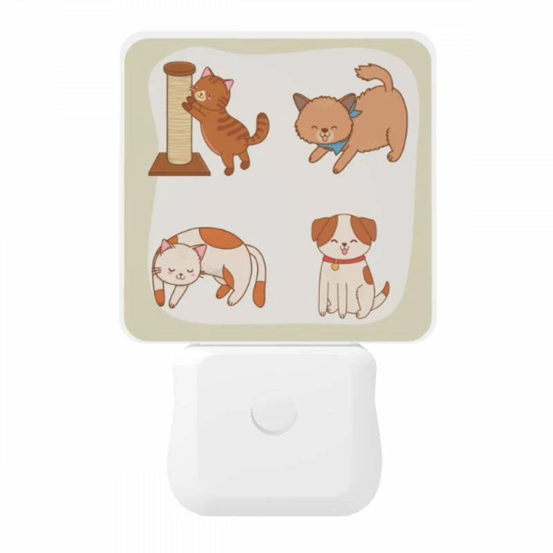 Night Light, Four different colored cats are shown playing with a toy. Night Light, Four Different Colored Cats Are Shown Playing With A Toy. -Acrylic Night Light Shop 9fe5adfaf92fcf5fab8b291135035f76ea7b5db0