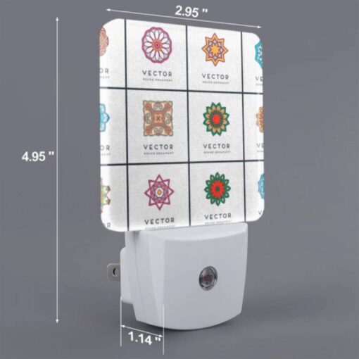 Night Light Set Of 2, A Collection Of Different Colored Geometric Shapes. -Acrylic Night Light Shop a016b4ed810ebffac08f45fa33442d344c2e7260