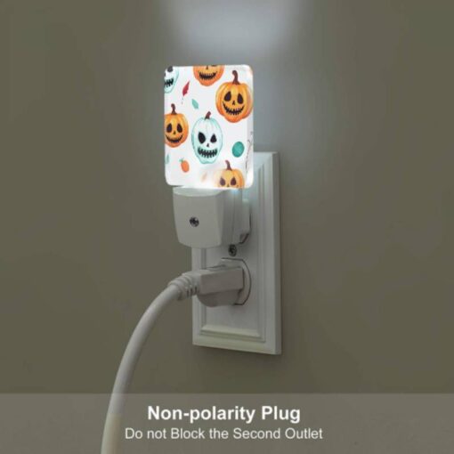 Night Light, A Pattern Of Pumpkins With Smiling Faces And Leaves. -Acrylic Night Light Shop a098a2998b55908de786a9a59ef85bd7e42780d1